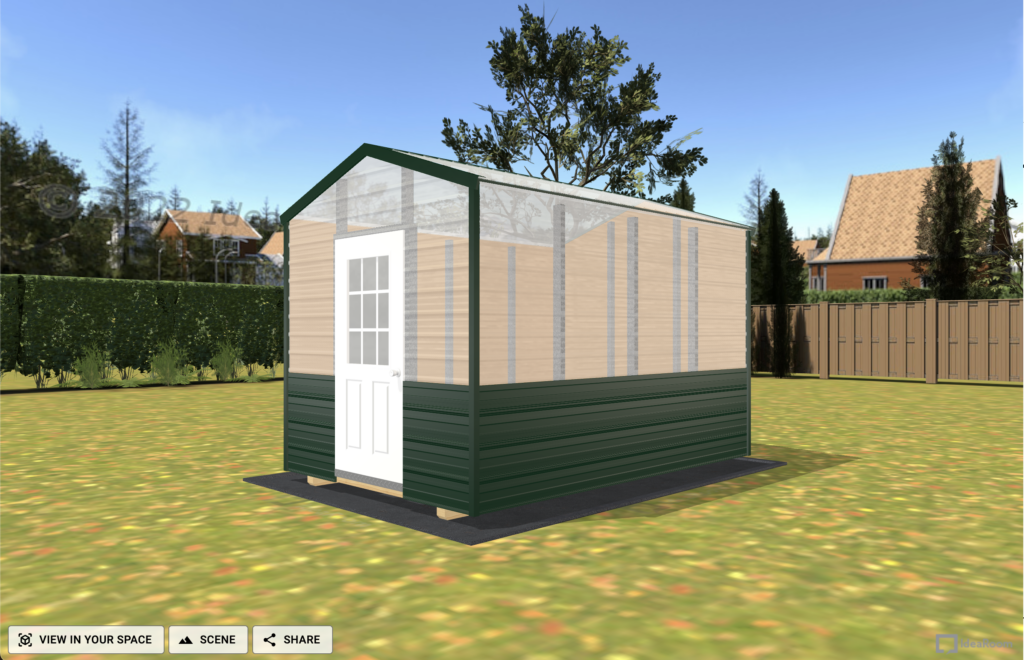 3D custom greenhouse